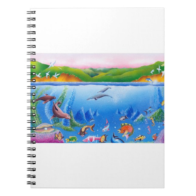 Ocean Life: Notebook II (80 Pages B&W) (Front)