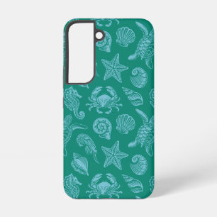 Ocean Life Pattern - Sea Aesthetic Samsung Galaxy Case