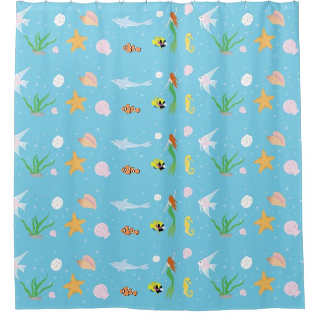 Ocean Life Shower Curtain (Front)