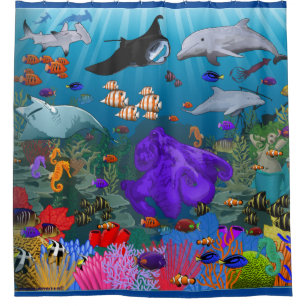 Ocean Life Shower Curtain