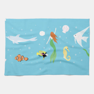 Ocean Life Tea Towel