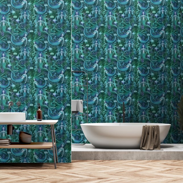 Ocean life wallpaper (Bathroom)