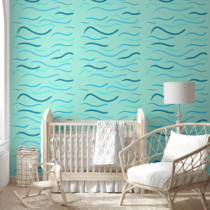 Ocean light blue waves wallpaper