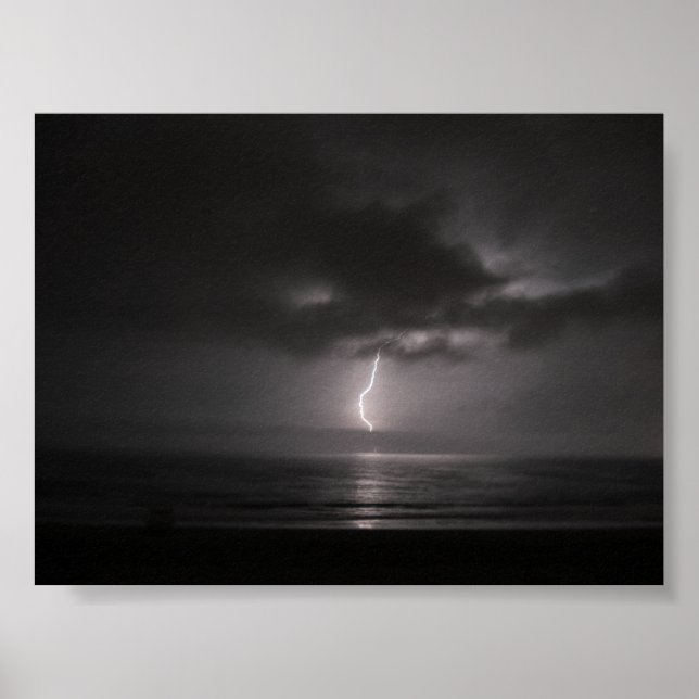 Ocean Lightning Storm 2 Poster (Front)