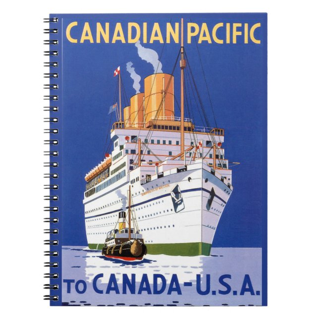 OCEAN LINER EMPRESS OF BRITANNIA NOTEBOOK (Front)