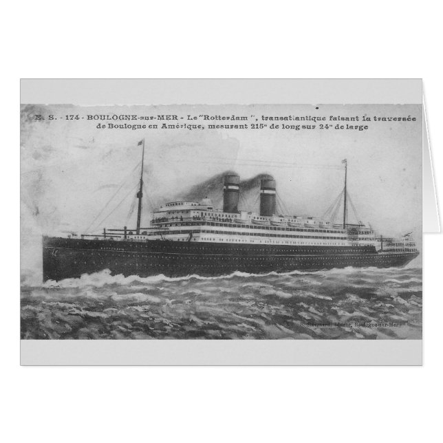 Ocean liner Rotterdam 1910 (Front Horizontal)