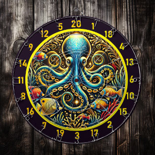 Ocean Majesty Octopus Dartboard