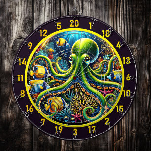 Ocean Majesty Octopus Dartboard