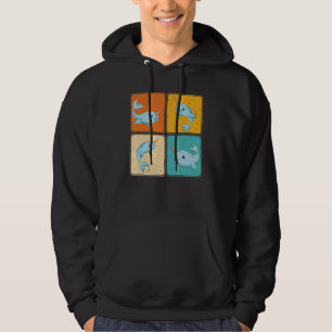 Ocean Mammal Animal Pop Whale Sea Creature Narwhal Hoodie