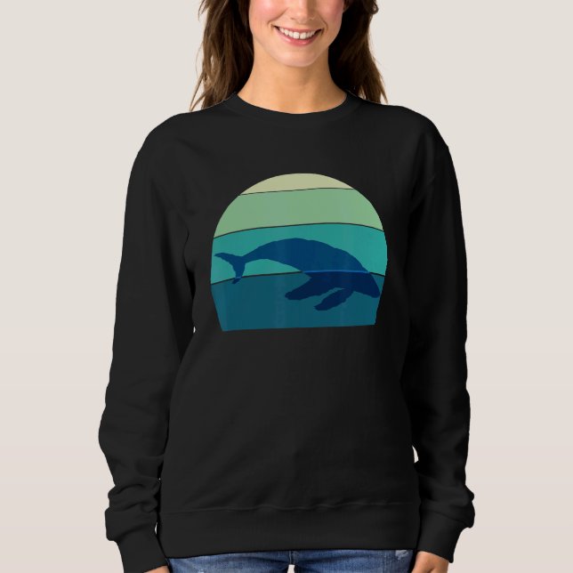 Ocean Mammals Humpback Whale Rhode Island Independ Sweatshirt (Front)