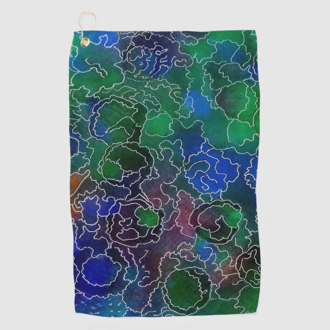 Ocean Maze Golf Towel (Front)