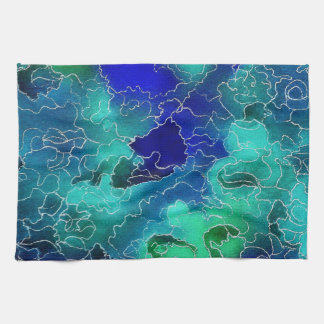 Ocean Maze Tea Towel