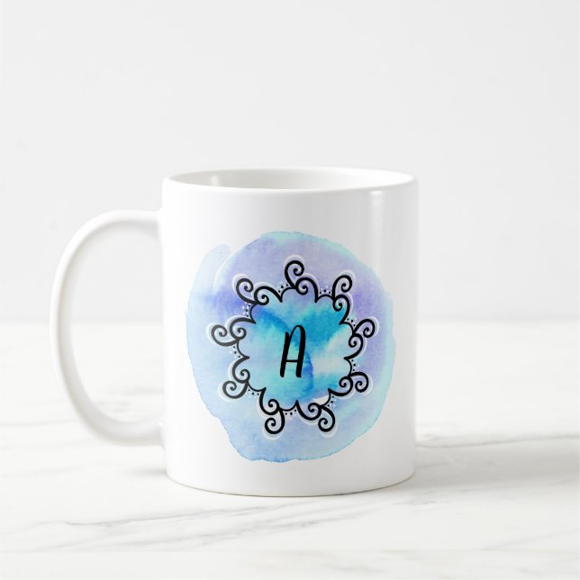 Ocean Medallion Coffee Mug (Left)