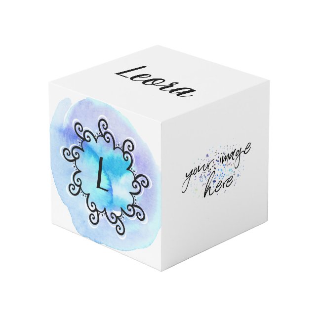 Ocean Medallion Cube (Front Angled)