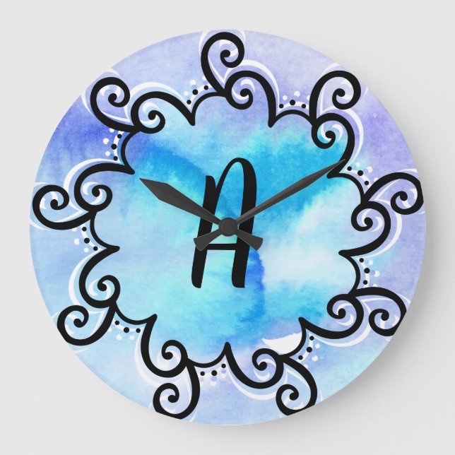 Ocean Medallion Large Clock (Front)
