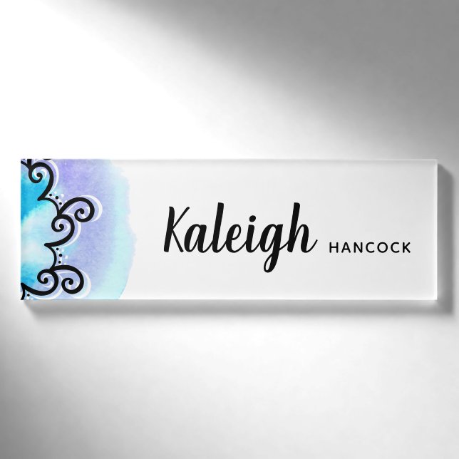 Ocean Medallion Name Tag (Front)