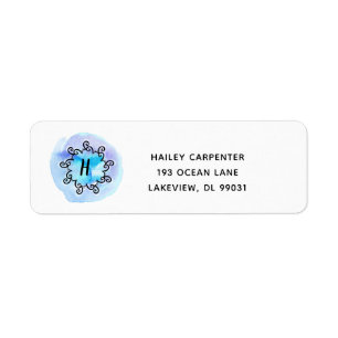 Ocean Medallion Return Address Label