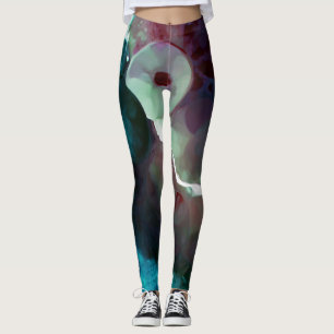 Ocean Meets Land Painted Leggings