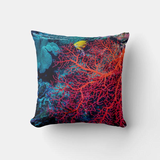 Ocean Memory / Coral reef scenery Cushion (Front)
