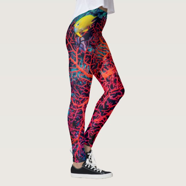 Ocean Memory / Coral reef scenery Leggings (Right)