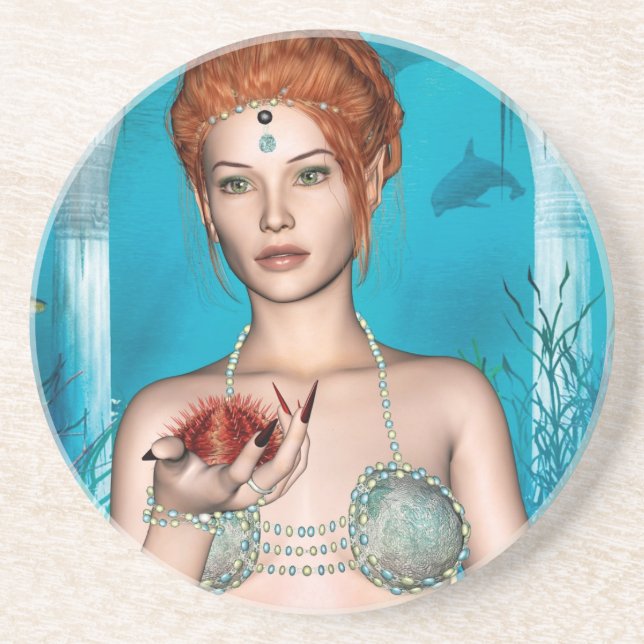 Ocean Mermaid Coaster (Front)