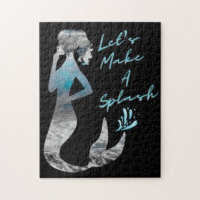 Ocean Mermaid Let's Make A Splash Jigsaw Puzzle (Vertical)