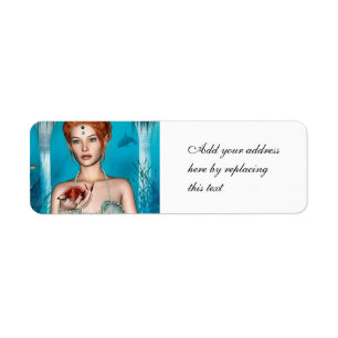 Ocean Mermaid Return Address Label