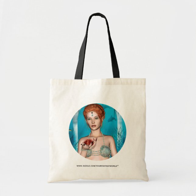 Ocean Mermaid Tote Bag (Front)