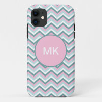Ocean Mist Chevron Pattern