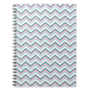 Ocean Mist Chevron Pattern Notebook