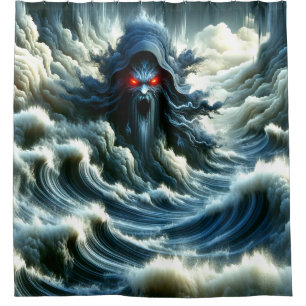 Ocean Monster Shower Curtain