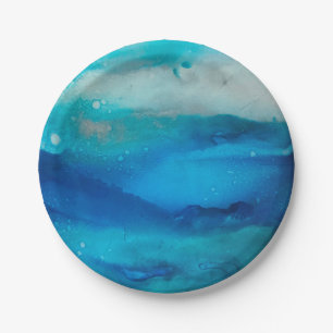 Ocean Moods Paper Plates   Style #4   Beachy Vibes