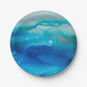 Ocean Moods Paper Plates   Style #5   Beachy Vibes