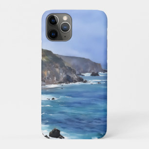 Ocean Mountain Big Sur Coast Art Phone Case