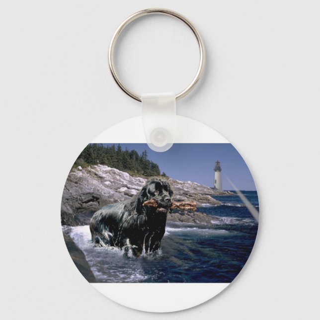 Ocean Newf Key Ring (Front)