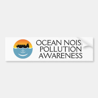ocean noise pollution awareness bumper sticker