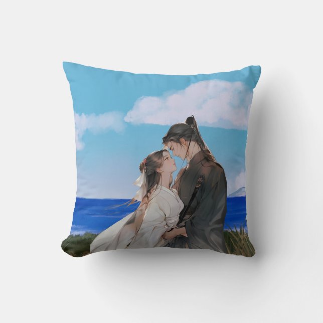 Ocean of Affection – Romantic Cushion (Front)