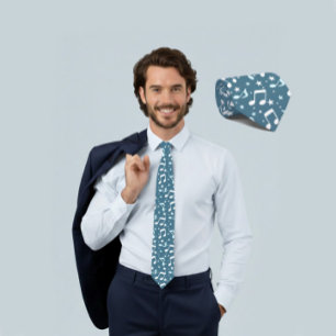 Ocean of Music patterned Tie
