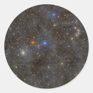 Ocean of Stars in Constellation Lupus Classic Round Sticker