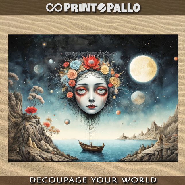 Ocean on her mind - Sail away, sail away! Tissue Paper (Creator Uploaded)