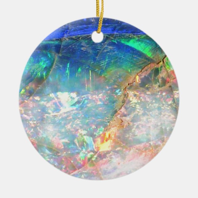 Ocean Opal Ceramic Ornament (Front)
