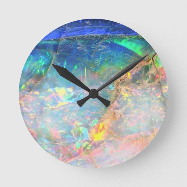Ocean Opal Round Clock (Front)
