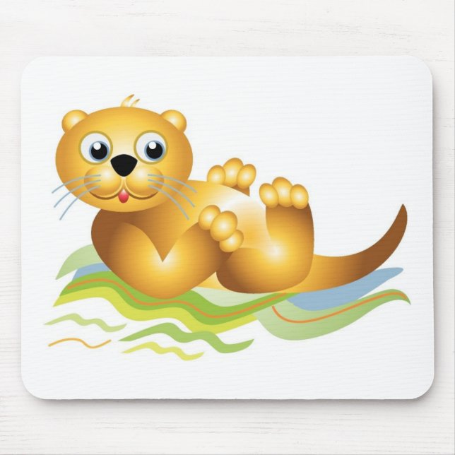 Ocean Otter Mouse Pad (Front)