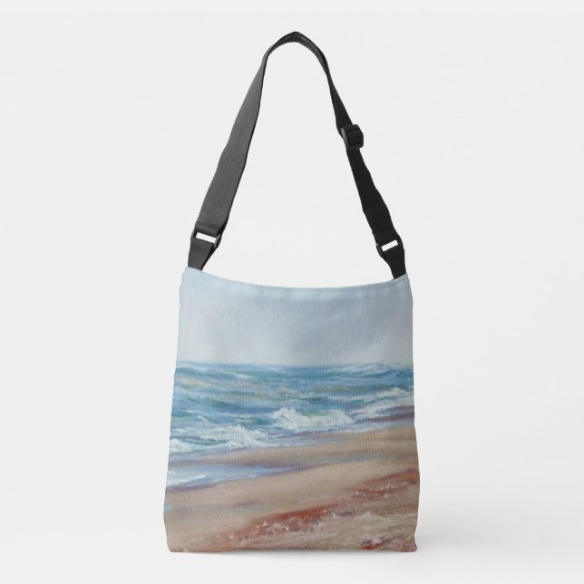 Ocean Painting bag by Mandy Roeing (Front)