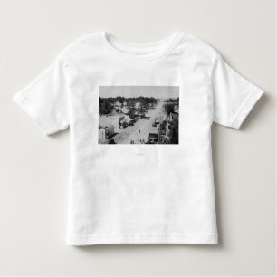 Ocean Park, WA - View of Beach, Old Cars Toddler T-Shirt