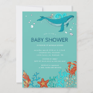 Ocean Party   Baby Shower Invitation