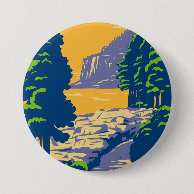 Ocean Path 7.5 Cm Round Badge (Front)