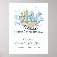 Ocean Pearl Under The Sea Baby Shower Welcome