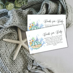 Ocean Pearl Under The Sea Books For Baby Shower  Enclosure Card
