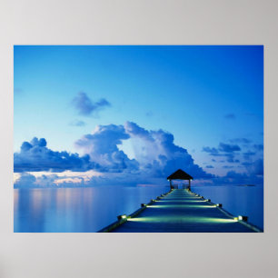 Ocean Peer Dock Poster